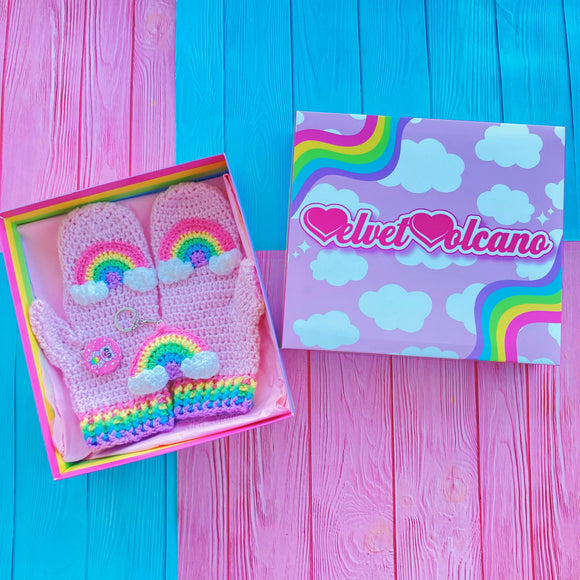 Vibrant Pastel Rainbow Gift Box