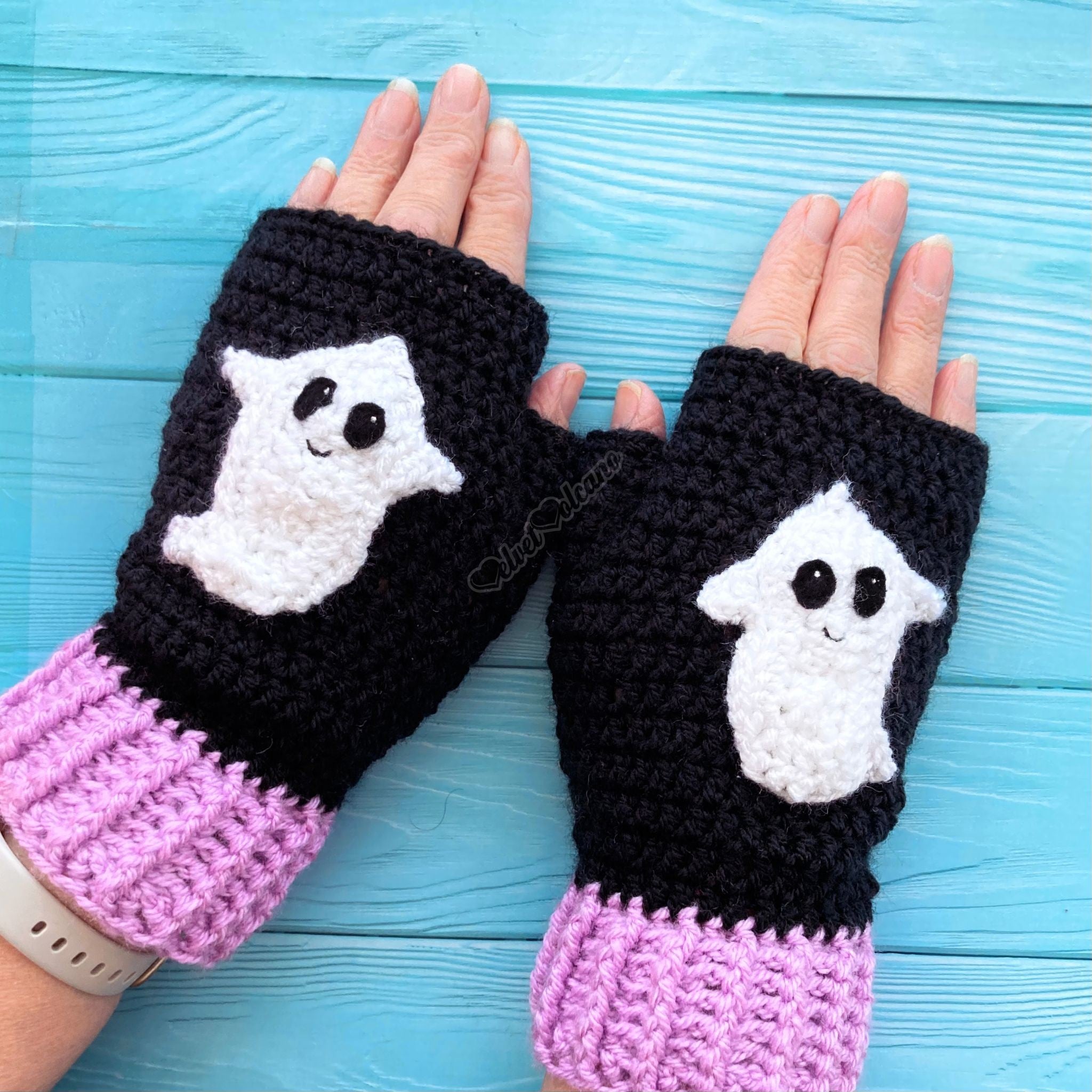 ghost handschuhe Ghost Fingerless Gloves