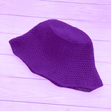 Violet Crochet Bucket Hat by VelvetVolcano