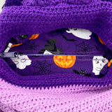 The lining of VelvetVolcano Haunted House Backpack