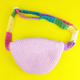 Pastel Rainbow Fanny Pack - Kawaii Belt Bag - Fairy Kei Bum Bag / Waist Bag by VelvetVolcano