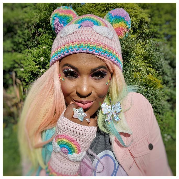 Pastel Rainbow Cloud Double Pom Pom Beanie - Kawaii Multicoloured Bobble Hat  in Baby to Adult Sizes – VelvetVolcano